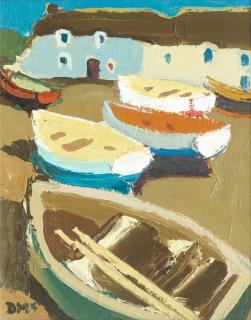 Donald McIntyre - Boats at Sennen Cove