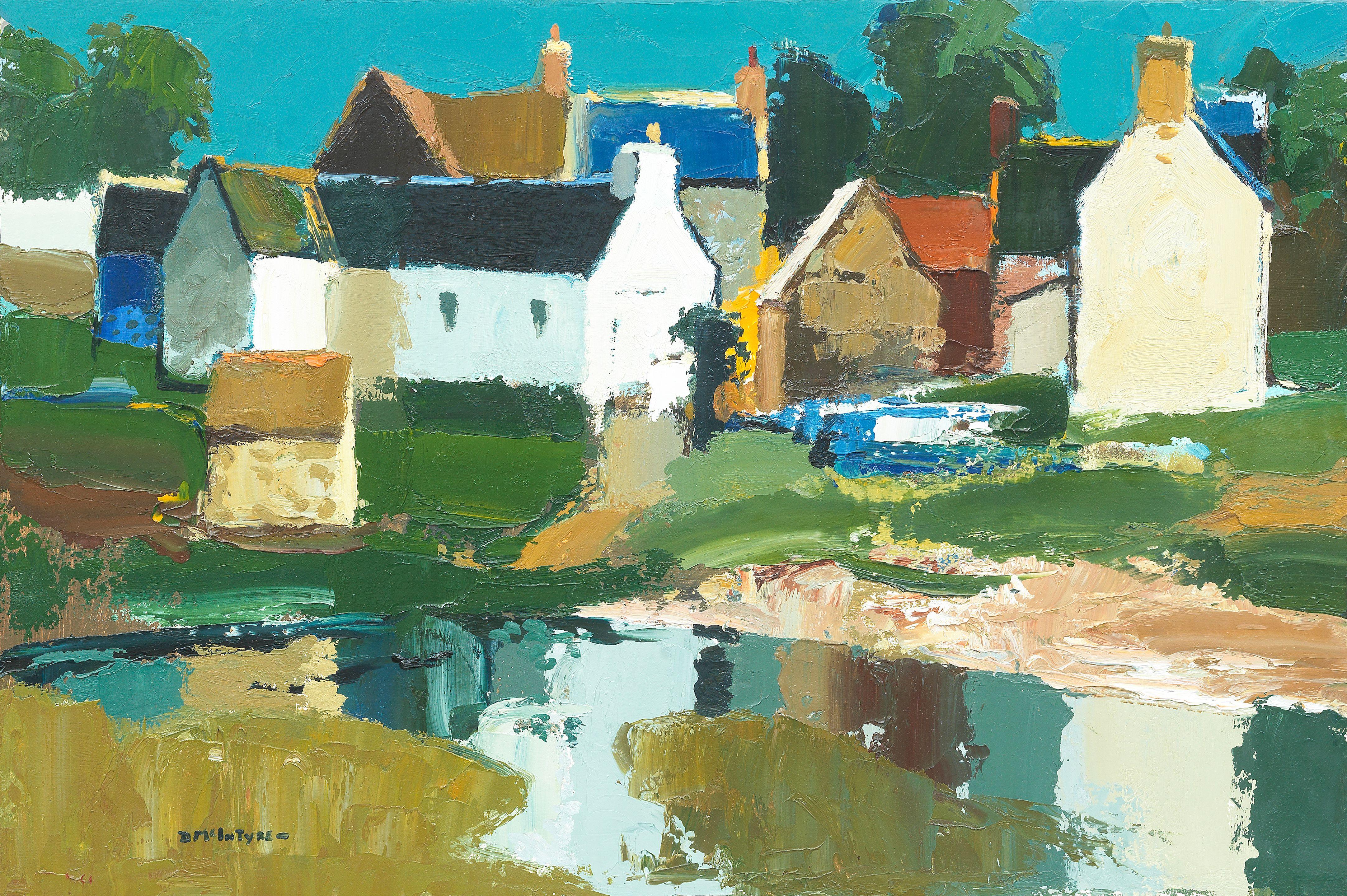 Donald McIntyre - Cottages and Reflections