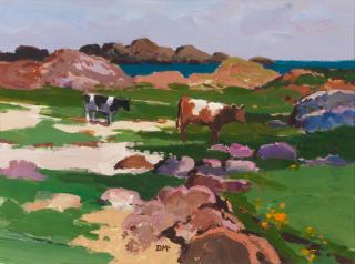 Donald McIntyre - Cows on the Beach