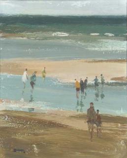 Donald Mcintyre - Figures on the Beach