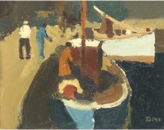 Donald Mcintyre - Fishing Boats, St.Monace, Fife, Scotland