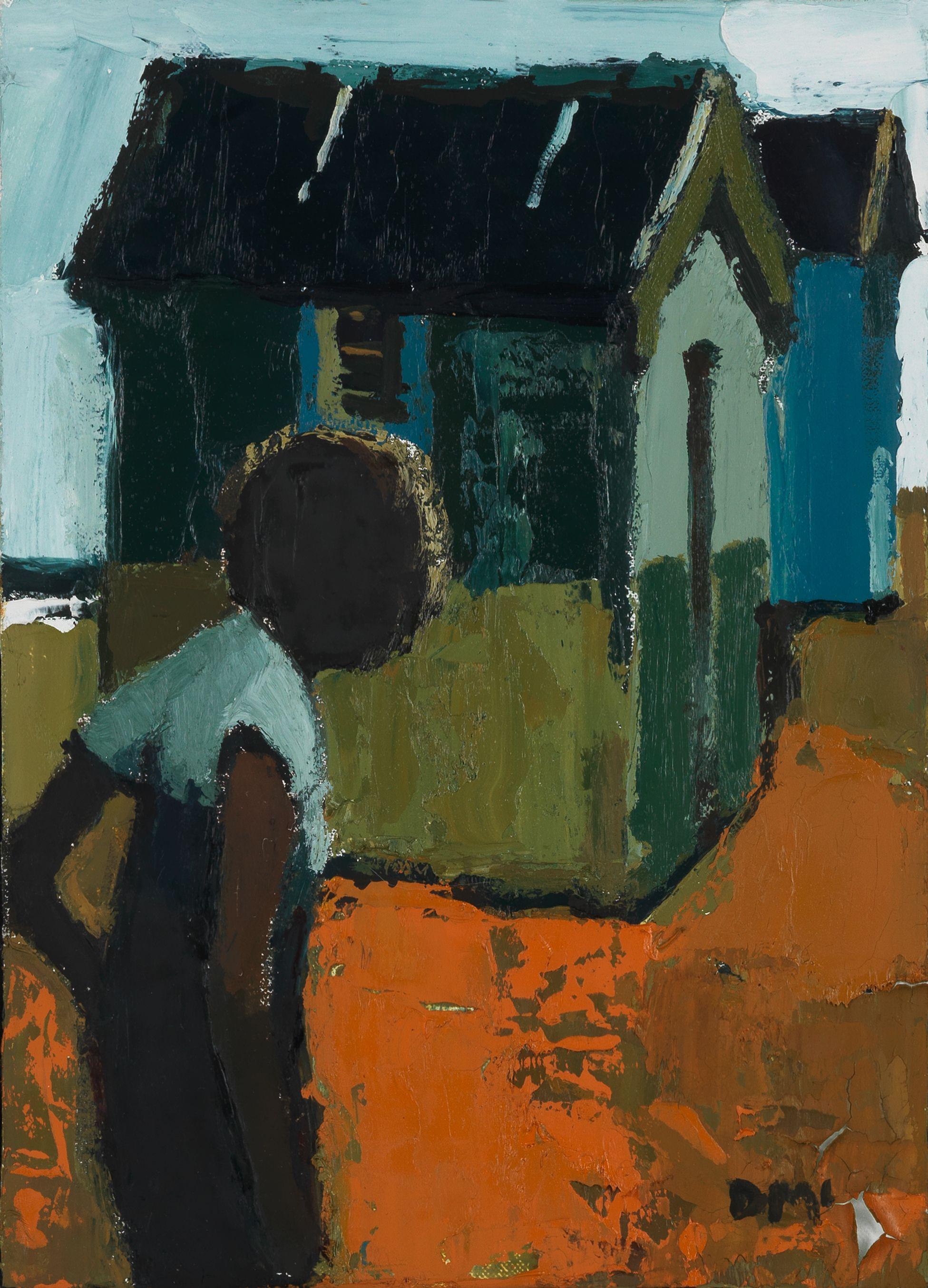Donald McIntyre - Girl and Beach Huts