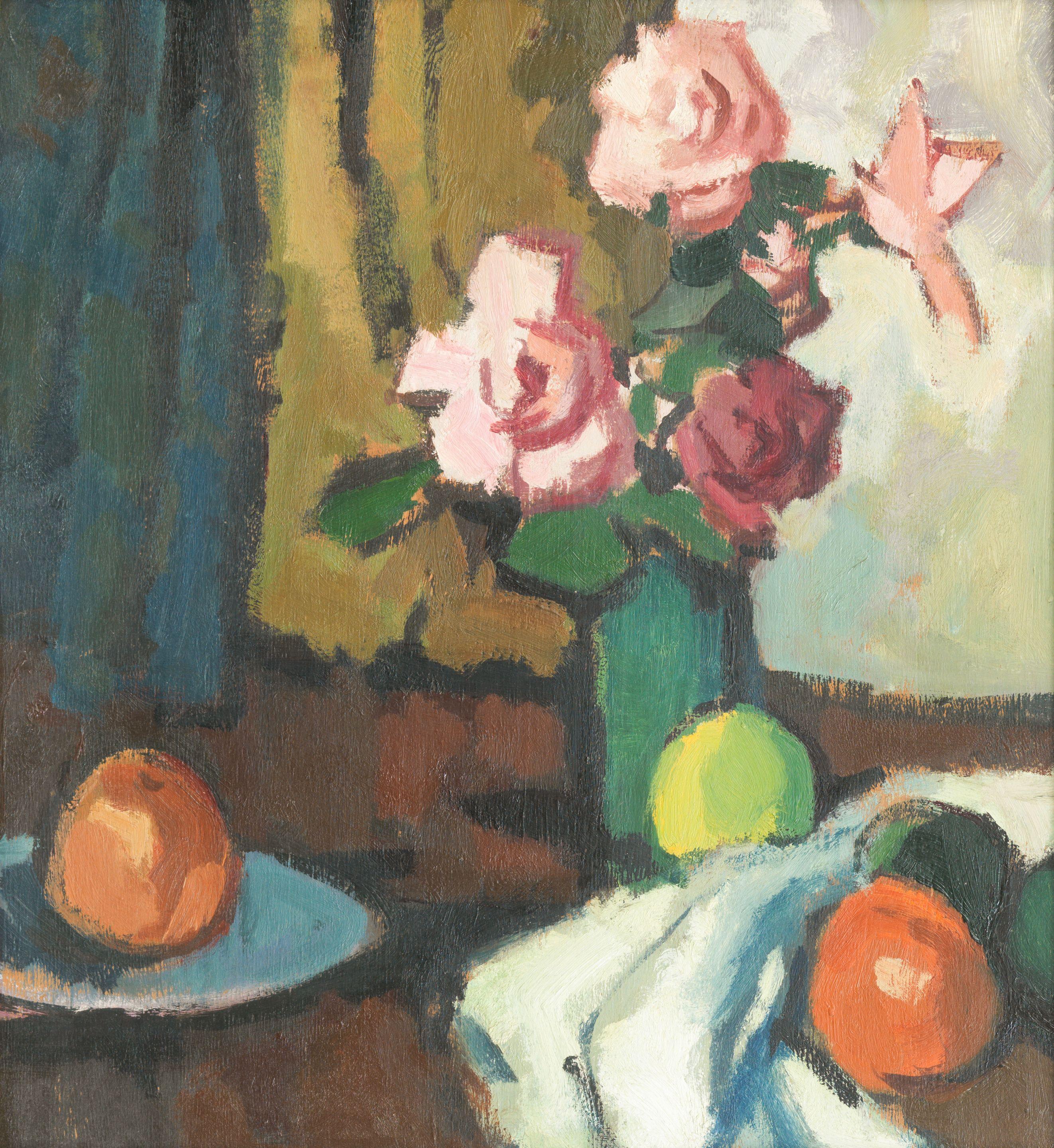Donald McIntyre - Memories of S. J. Peploe: Still Life with Roses and Fruit