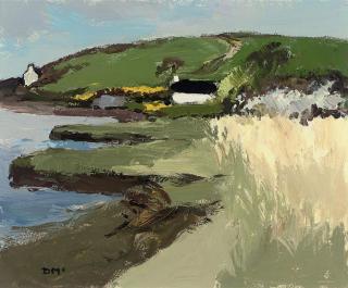 Donald Mcintyre - Reeds and Cottages at Isle of Withorne