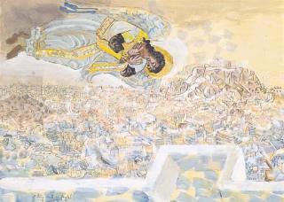 Donald Stuart Leslie Friend - Athens with an Angel