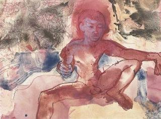 Donald Stuart Leslie Friend - God Figure in the Cave at Bratan