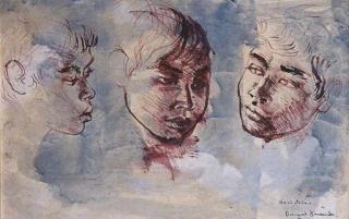 Donald Stuart Leslie Friend - Head Studies, Bali