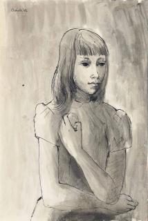 Donald Stuart Leslie Friend - Portrait Of A Girl