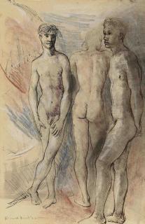 Donald Stuart Leslie Friend - Studies of a male nude