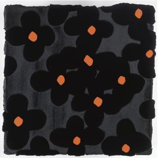 Donald Sultan - Black And Orange