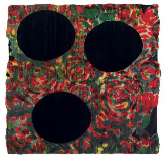 Donald Sultan - Black eggs and roses