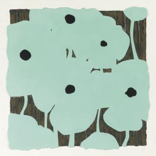 Donald Sultan - Blue Flowers