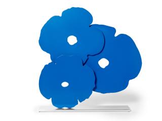 Donald Sultan - Blue Poppies