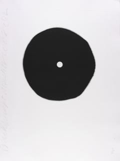 Donald Sultan - Blue Trumpet; Black Trumpet; Red Trumpet; Green Trumpet