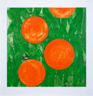 Donald Sultan - Four Oranges April 2 1993