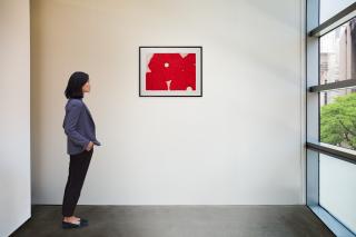 Donald Sultan - Four Red Flowers April 1 1998