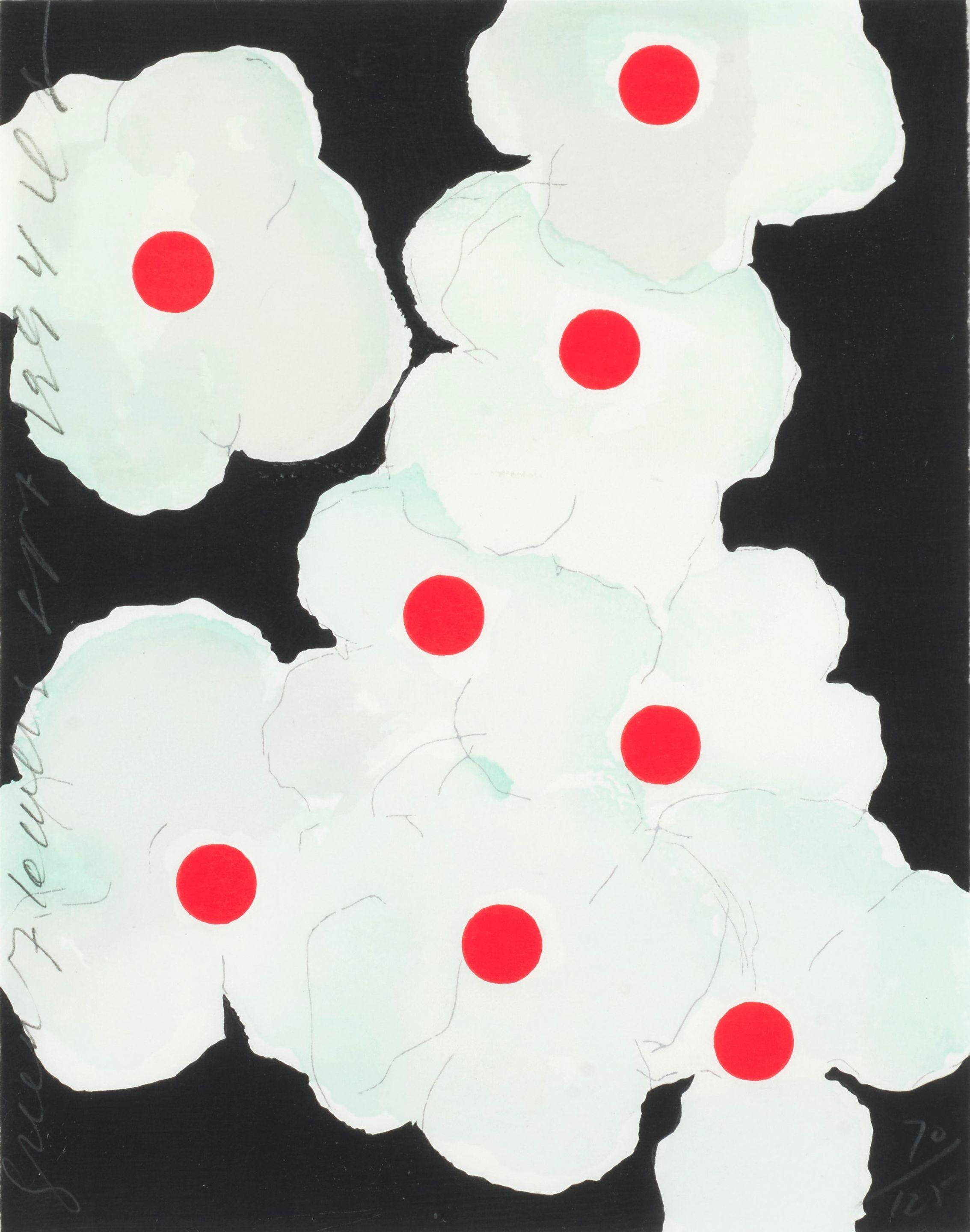 Donald Sultan - Green Flowers