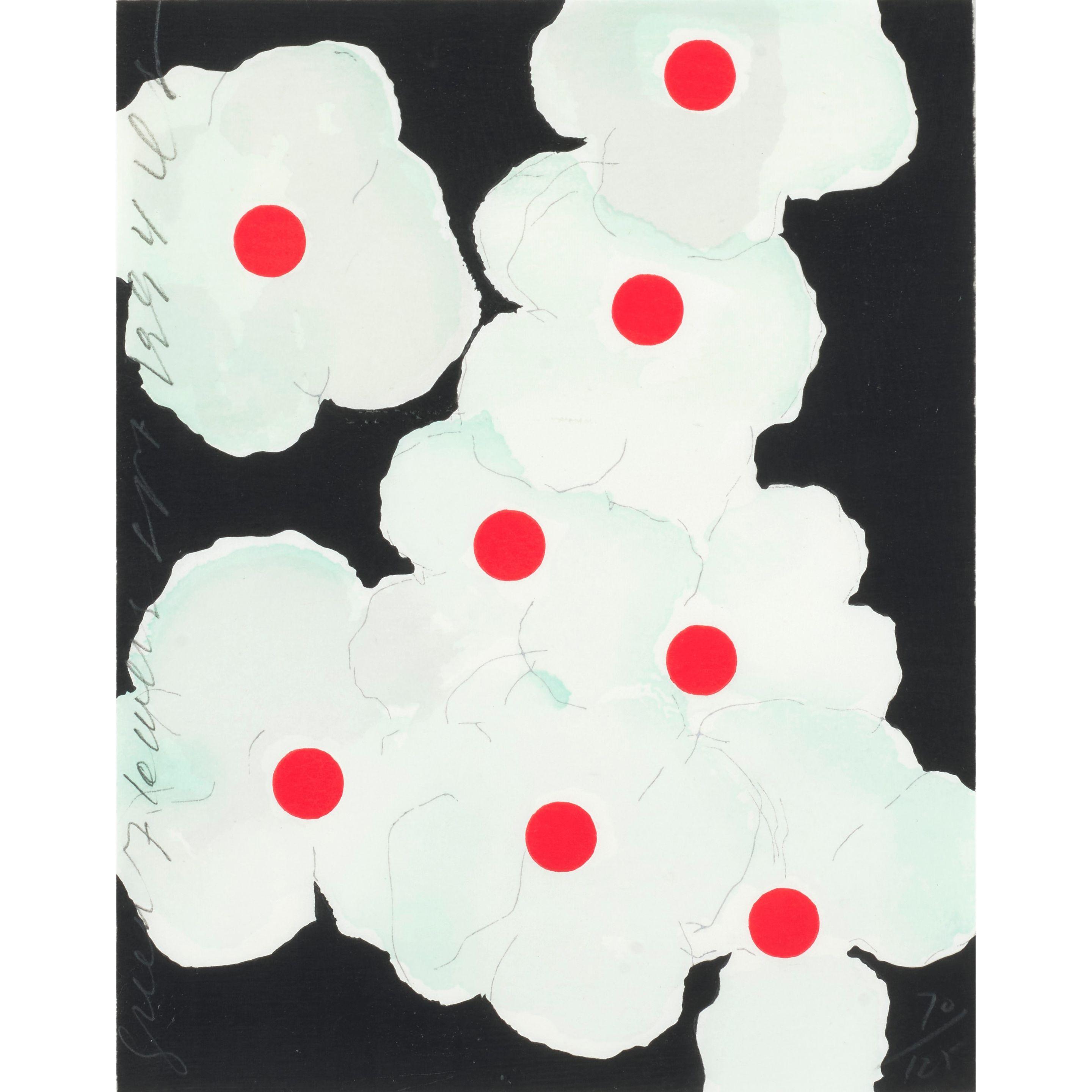 Donald Sultan - Green Flowers