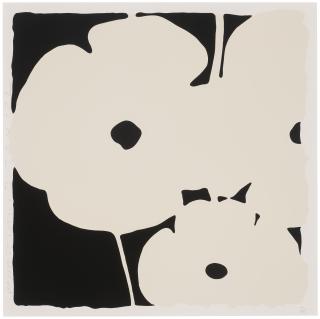 Donald Sultan - Poppies, June 3, 2011 (White), from Six Poppies