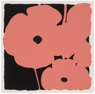 Donald Sultan - Poppies, June 4, 2011 (Coral), from Six Poppies