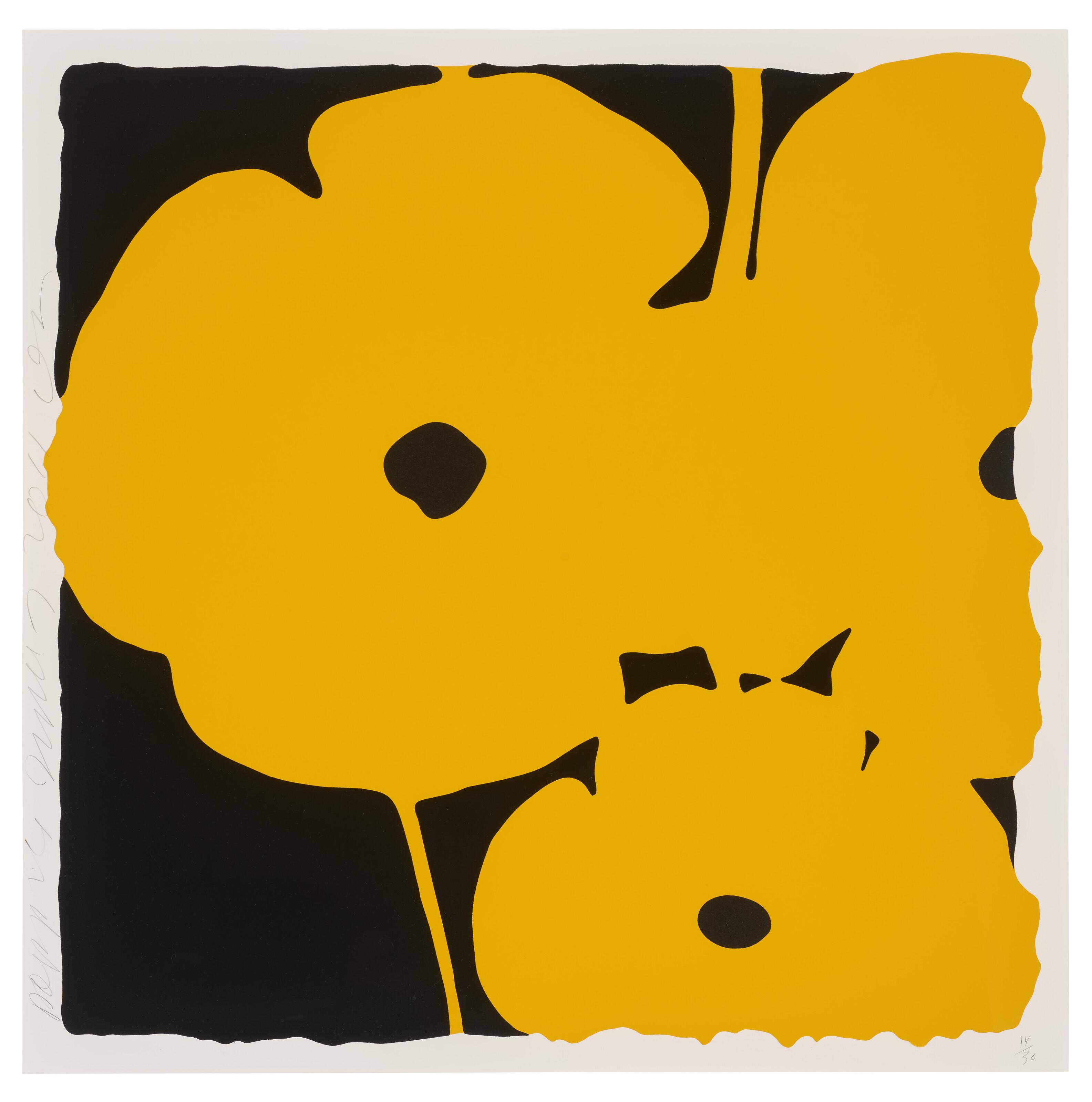 Donald Sultan - Poppies, June 7, 2011 (Yellow), from Six Poppies