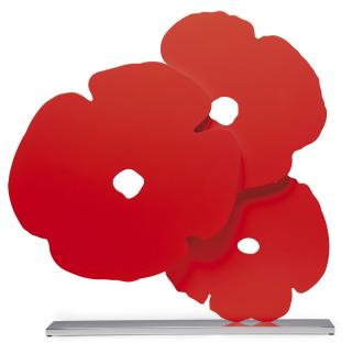 Donald Sultan - Red Poppies