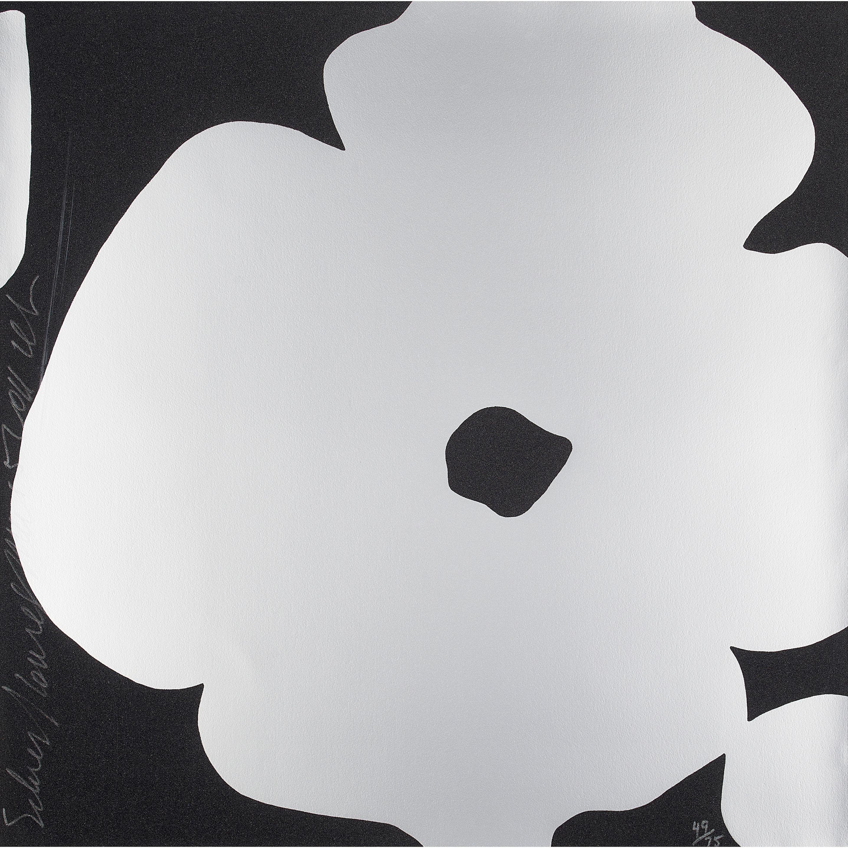 Donald Sultan - Silver Flowers