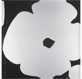 Donald Sultan - Silver Flowers