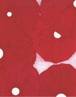 Donald Sultan - Six Red Flowers October 28 1999