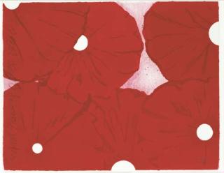 Donald Sultan - Six Red Flowers October 28 1999