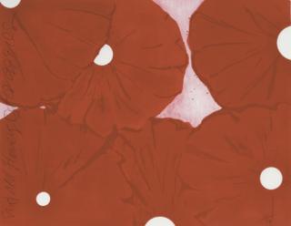 Donald Sultan - Six Red Flowers