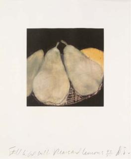 Donald Sultan - Still-life with Pears and Lemons, Parasol Press, New York, 1986