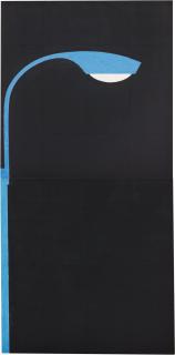 Donald Sultan - Streetlight - Blue Streetlight March 11, 1982