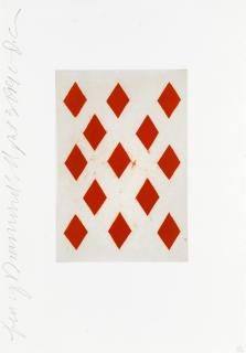 Donald Sultan - Ten of Diamonds, from \'Playing Cards\'