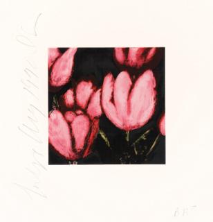 Donald Sultan - Tulips, Apples, and Flowers from Fruits and Flowers