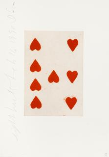 Donald Sultan - Two Of Diamonds And Eight Of Hearts, From Playing Cards 2