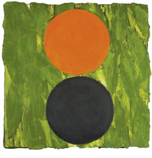 Donald Sultan - Two Oranges