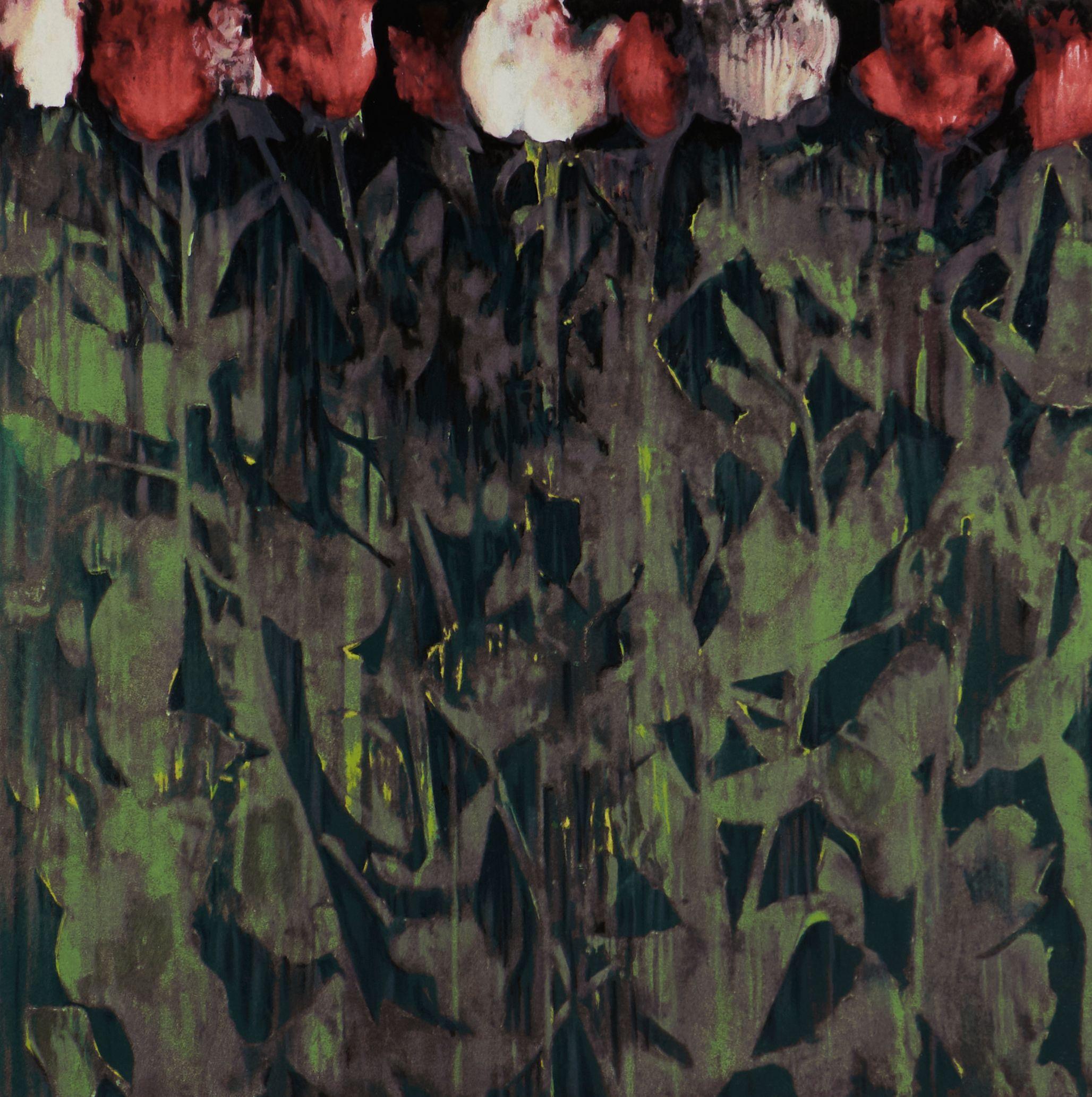 Donald Sultan - Untitled (Tulips) from the suite Visual Poetics