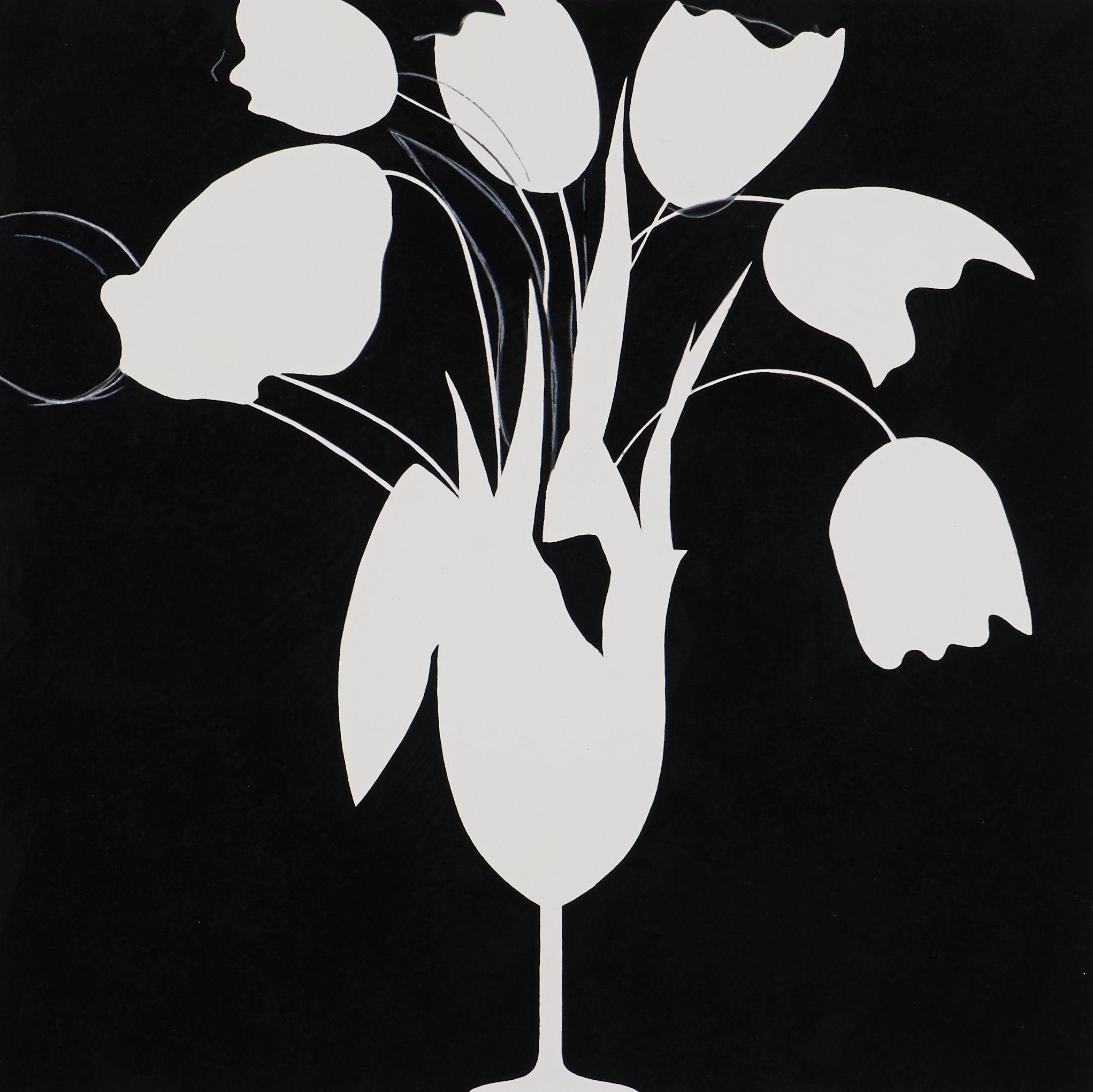 Donald Sultan - Untitled (Vase of Tulips) from the suite Visual Poetics