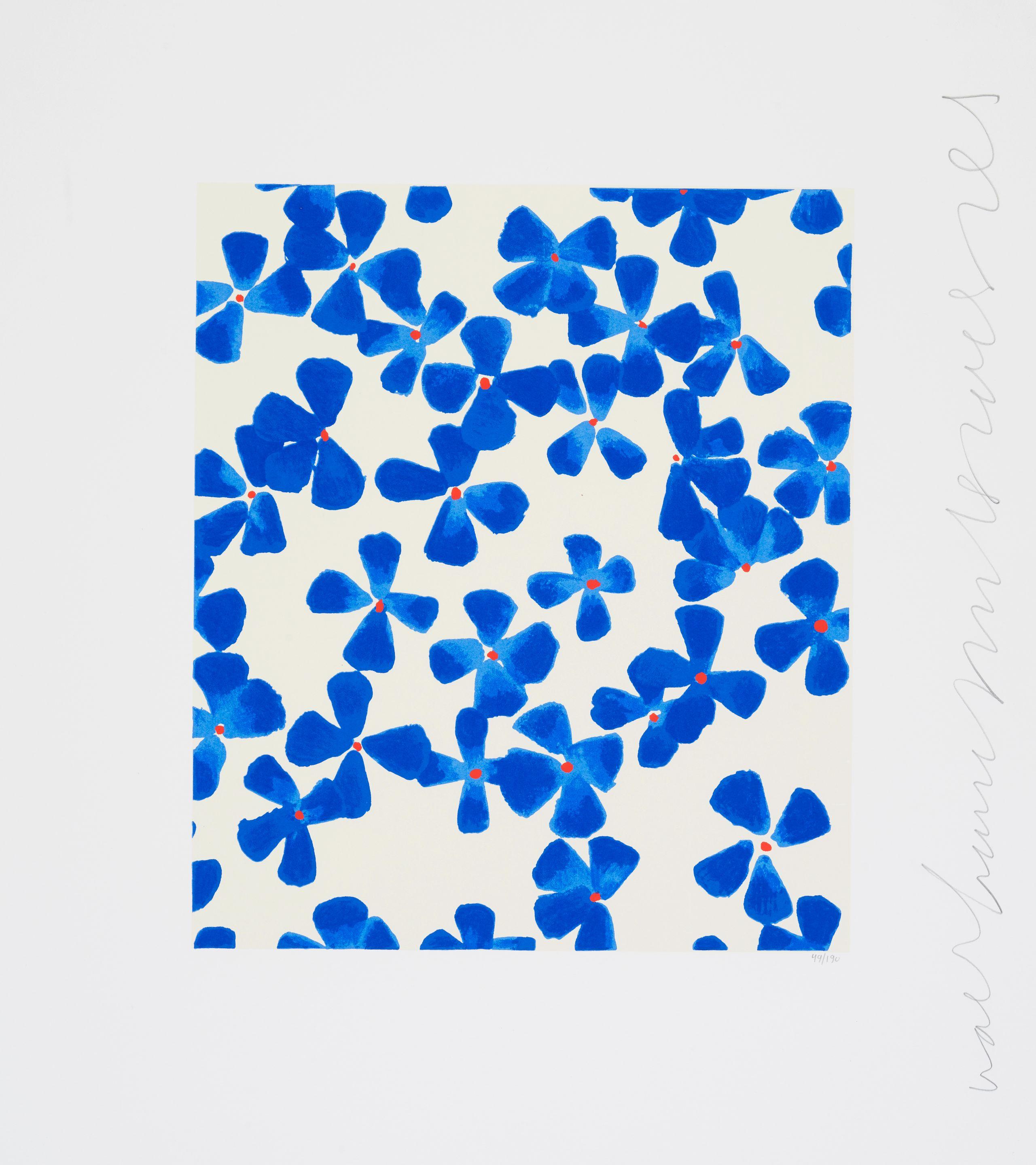 Donald Sultan - Wallflower 1, from Wallflowers Suite