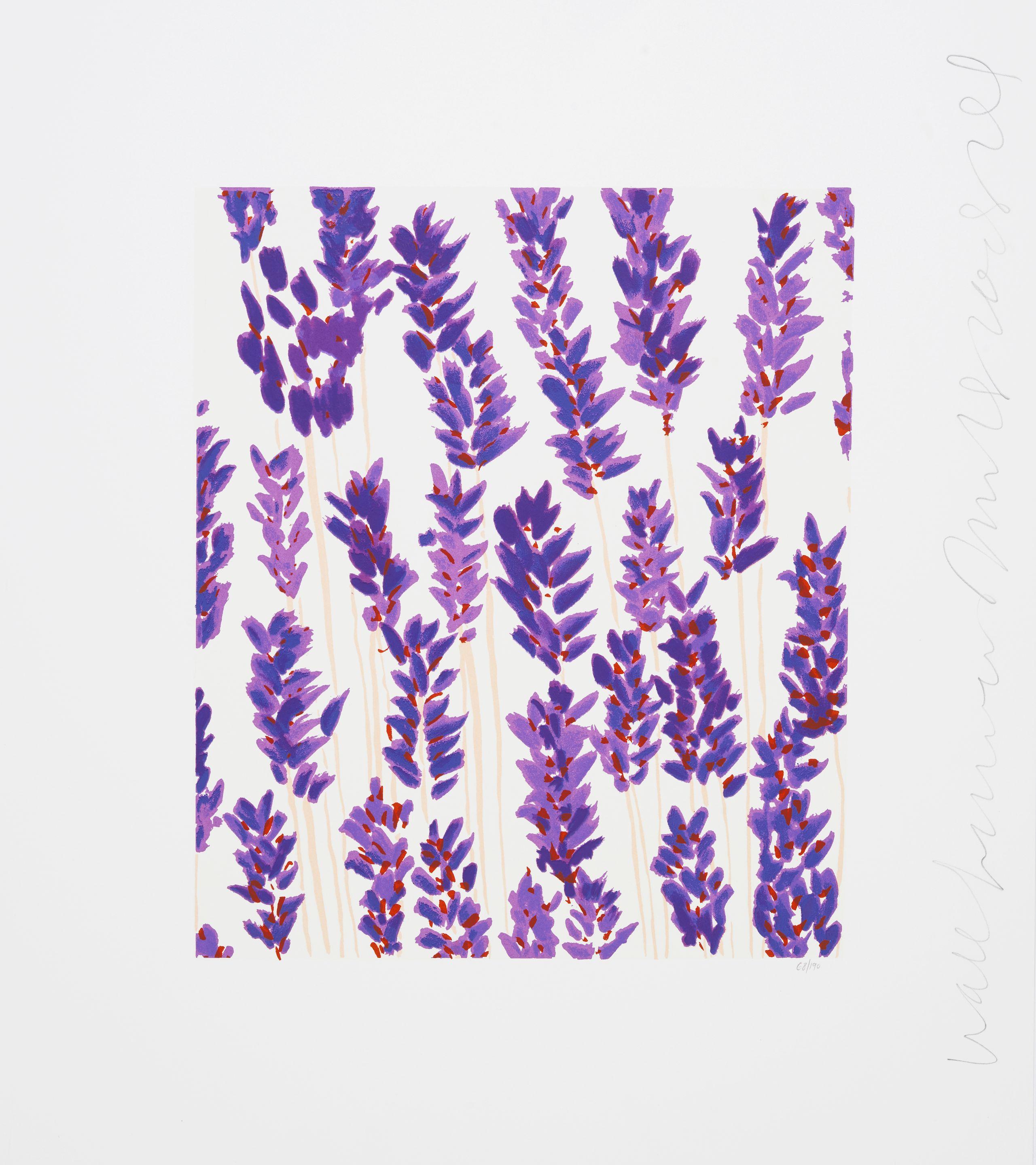 Donald Sultan - Wallflower 12; Wallflower 17, from Wallflowers Suite 2