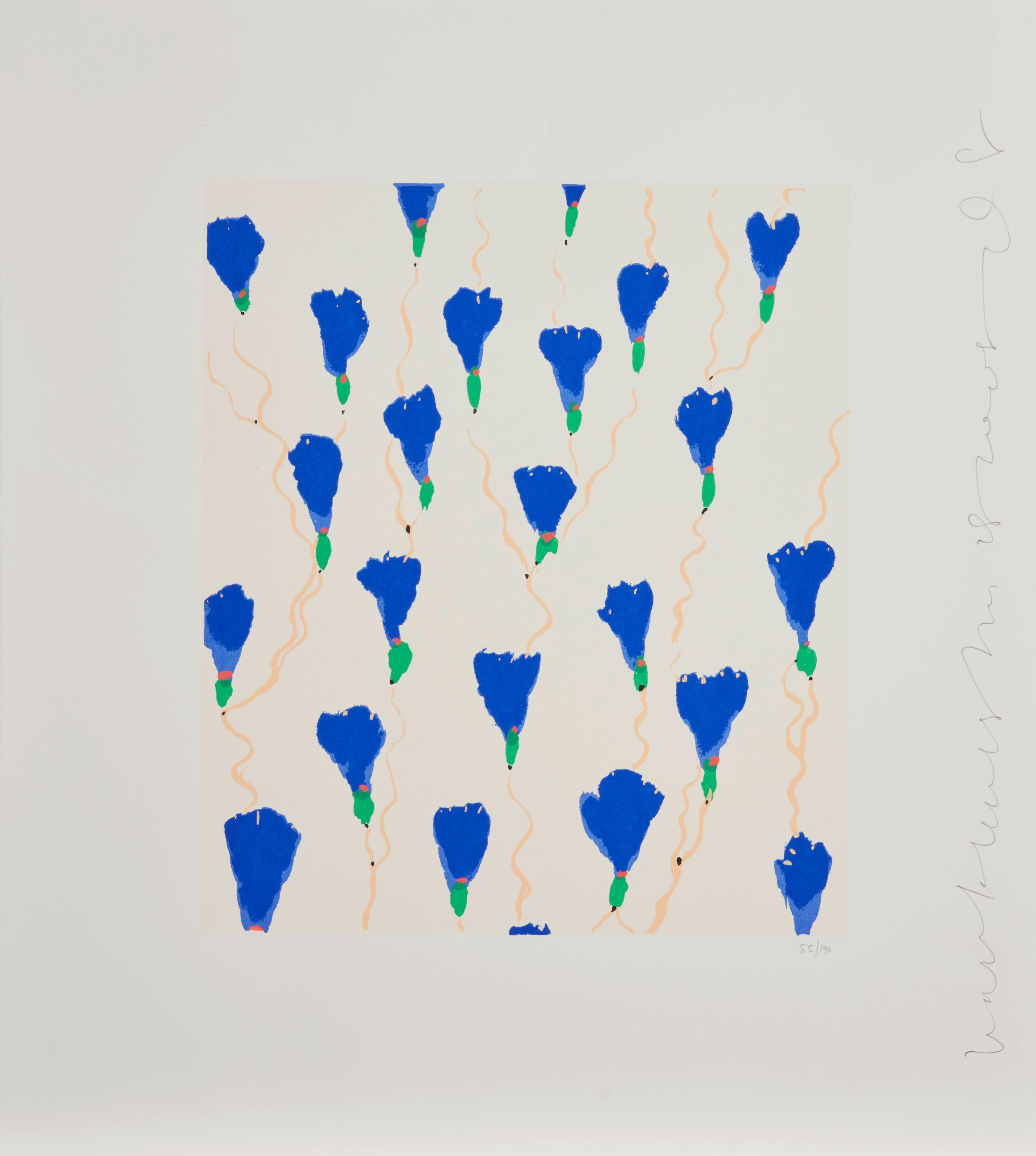 Donald Sultan - Wallflower 19 and Wallflower 29, from the Wallflower Suite 2