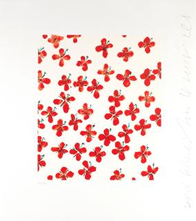 Donald Sultan - Wallflower 2, from \'Wallflowers Suite\'