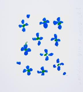 Donald Sultan - Wallflower 29, from Wallflowers Suite