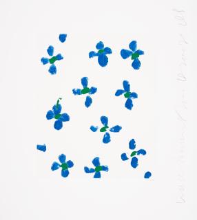 Donald Sultan - Wallflower 29, from Wallflowers Suite