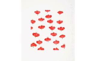 Donald Sultan - Wallflower 32, from Wallflowers Suite