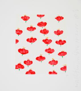 Donald Sultan - Wallflower 32, from Wallflowers Suite