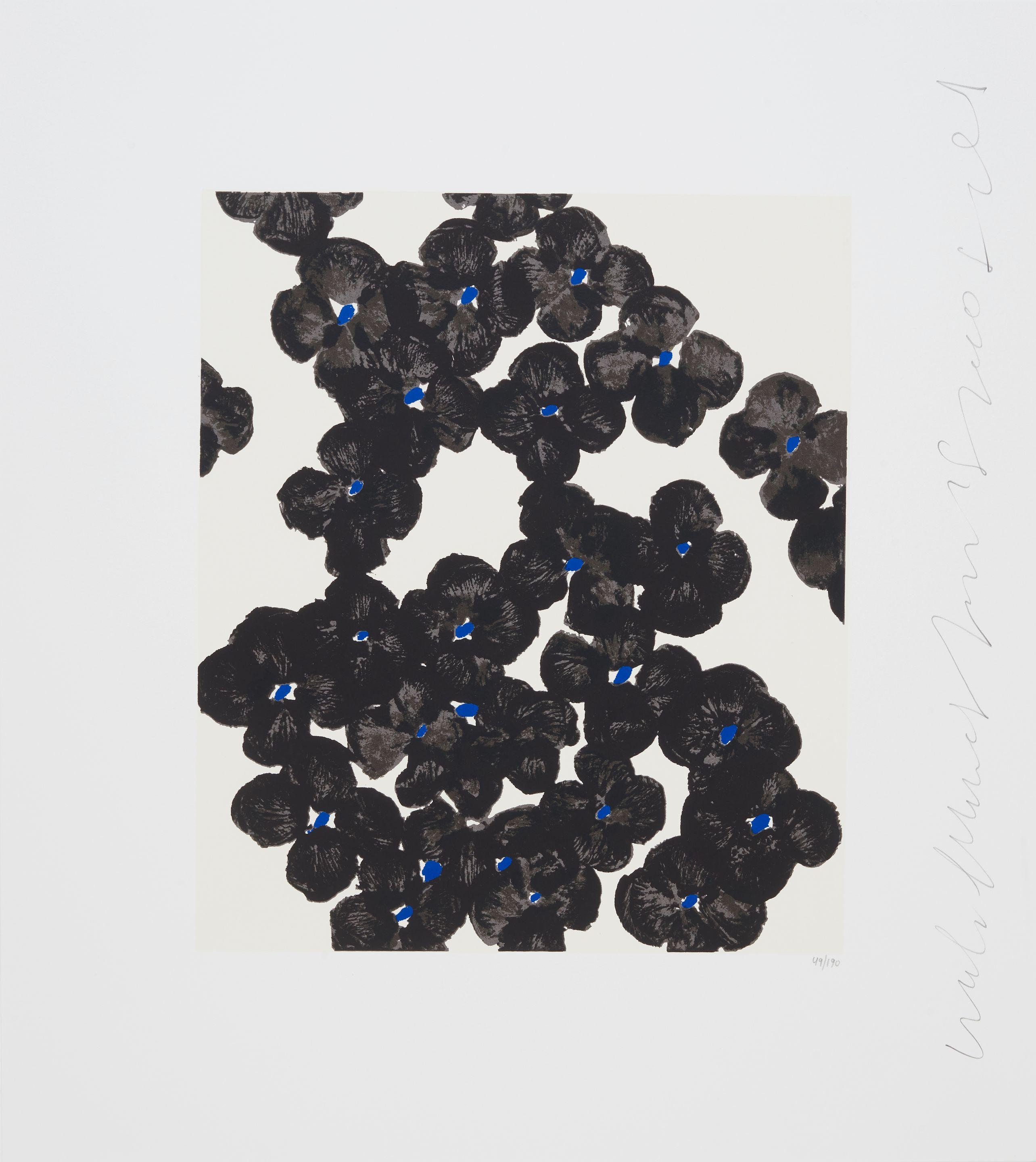 Donald Sultan - Wallflower 35, from Wallflowers Suite