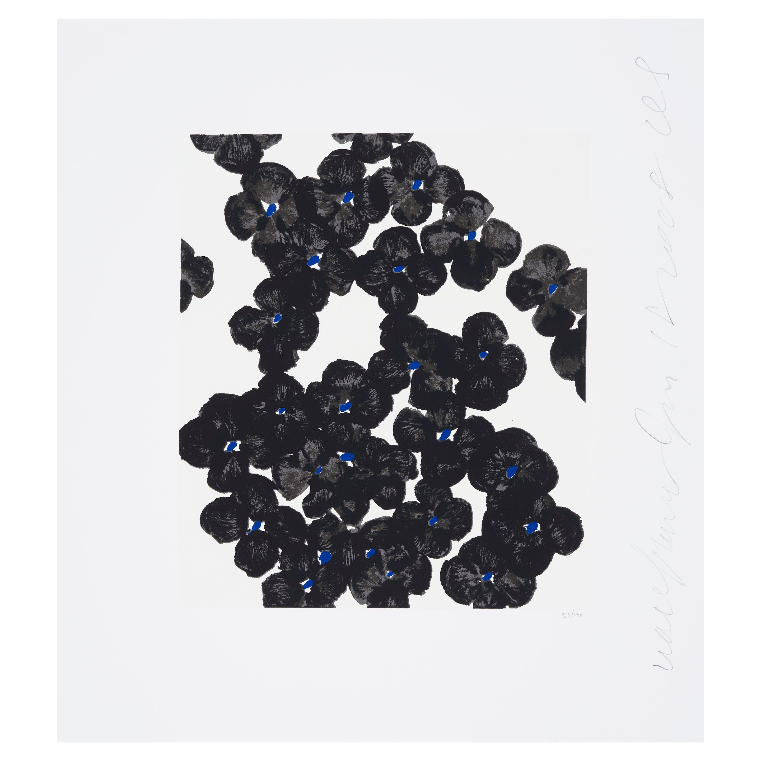 Donald Sultan - Wallflower 8; Wallflower 35, from the Wallflower Suite 2