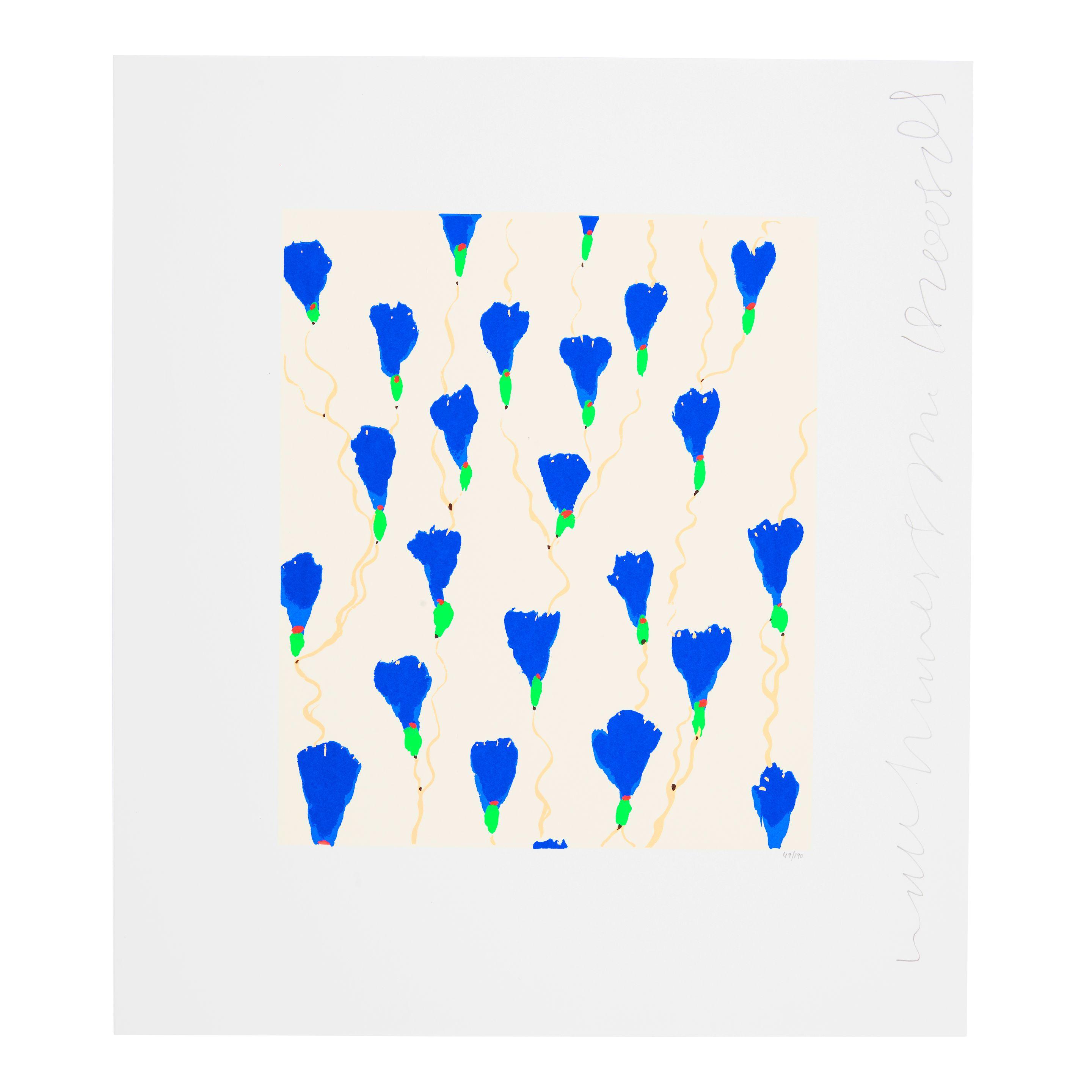 Donald Sultan - Wallflowers 19, from Wallflowers Suite